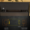 LED Flame Electric Fire Place 2000W Coal Burning Effect Heat-Golden - Image 6