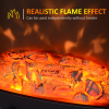 Electric Heater Freestanding Fireplace Artificial Flame Tempered Glass Casing - Image 6