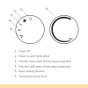 Free standing Electric Fireplace Heater Rotatable Head Overheating Protection - Image 6