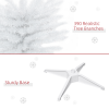 1.8m 6ft Artificial Pine Pencil Slim Christmas Tree with 390 Branch Tips White - Image 6