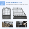 Metal Collapsible Car Dog Cage Transport Carrier Removable Tray 77 x 47 x 55cm - Image 6