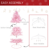 6FT Artificial Christmas Tree Holiday Xmas Automatic Open for Home Party Pink - Image 6