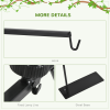 PawHut Reptile Lamp Stand, 86-129Hcm Adjustable Lamp Holder w/ Base, Hook - Image 6