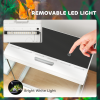 PawHut 17L Glass Fish Tank with Filter System, LED Light, Water Pump, White - Image 7