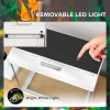 PawHut 27L Glass Fish Tank with Filter System, LED Light, Water Pump, White - Image 7