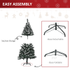 5FT Artificial SnowDipped Christmas Tree White Berries Star Topper Branch Green - Image 6