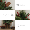 HOMCOM 1.2m Prelit Christmas Tree with 100 Warm White LED Lights and 8 Modes - Image 6