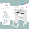 37/32 Key Kids Battery Keyboard Mini Grand Piano Stool Microphone Musical Toy - Image 6