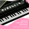 AIYAPLAY 32 Keys Kids Piano Keyboard with Stool, Lights, Microphone, Black - Image 6