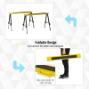 Set of 2 Folding Saw Horses Steel Frame Anti-Slip Platform Handle DIY Durhand - Image 6