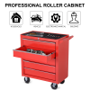Roller Tool Cabinet Storage Box 5 Drawers Wheels Caster Garage Workshop Red - Image 6