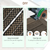 Set of 27 Wooden Interlocking Decking Tiles, 30 x 30 cm, Total 2.5?, Grey - Image 6