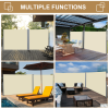 3x1.8M Retractable Side Awning Screen Fence Patio Privacy Divider Cream - Image 6