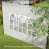 Outsunny Gazebo Side Panels for 3x3(m) or 3x6m Gazebo Canopy, 2 Pack, Green - Image 6