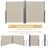Steel Frame Outdoor Garden Pull Out Double Side Awning - Image 6