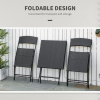 Rattan Garden Bistro Set Coffee 2 Wicker Weave Folding Chairs & 1 Square Table - Image 6