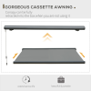 Cassette Electric Motorised Manual Awning Door Window Retractable Sunshade - Image 6