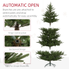 HOMCOM 5 Foot Artificial Christmas Tree with Realistic Hinged Branches - Image 6