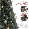 HOMCOM 5ft Artificial Christmas Tree with LED Lights and Blue Decorations - Image 6