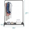 Clothes Rail In Black Powder Coating - Image 2
