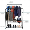 Double Clothes Rail in Black - Image 7