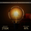 10Pack E27 LED Edison Dimmable Vintage Amber Glass Warm white 2700K Light Bulbs - Image 6