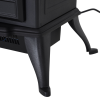 1850W Flame Effect Electric Free Standing Fireplace Fan Log Burning Stove -Black - Image 7