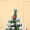 6FT Artificial Christmas Tree Pencil Tree Berries Pinecones Foldable Feet Green - Image 7