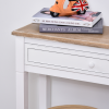 MDF Wide Drawer Console Table White - Image 7
