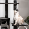 Large Cat Tree Scratching Post Condo Pet House Kitty Play Tunnel Toy 240 - 260H - Image 7