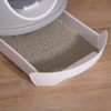 Cat Litter Box Pet Toilet With Litter Scoop Enclosed Drawer Skylight Grey - Image 7