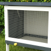 Wooden Rabbit Hutch Small Pet Habitat w/ Dropping Tray Openable Asphalt Roof - Image 7