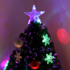 3FT Green Fibre Optic Artificial Christmas Tree LED Snowflakes Fireproofing - Image 7