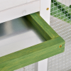 Rabbit Hutch Wood Bunny Cage for Outdoor Indoor w/ Pull Out Tray Run Ramp Green - Image 7