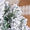 4 Feet Prelit Artificial Snow Flocked Christmas Tree Warm LED Light Green White - Image 7