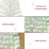 5 Feet Prelit Artificial Christmas Tree with Fiber Optic LED Light White - Image 7