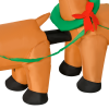 3.5ft Christmas Inflatable Santa Claus on Sleigh LED Indoor Outdoor - Image 7