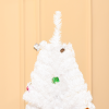 6ft Snow Artificial Christmas Tree Metal Stand Elegant Faux White - Image 7