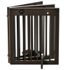 Freestanding Pet Gate 4 Panel Folding Wooden Dog Barrier w/ Support Feet - Image 7
