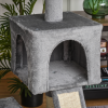 Cat Tree Tower w/ Sisal Scratching Posts Pad Hanging Ball Perch Condo Hammock - Image 7