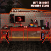 Gaming Desk L-ShapedPC Workstations Monitor Stand 49.25" x 49.25" x 29.5" Red - Image 7