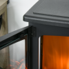 1800W Tempered Glass Electric Fireplace Heater Black - Image 7