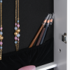 MDF Freestanding Glass Mirror Jewellery Cabinet White - Image 7