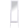 Tall Freestanding Dressing Mirror w/Adjustable Tilt White - Image 7
