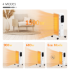 1630W Oil Filled Radiator Portable Electric Heater with LED Display - Image 7