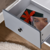 Side Cabinet Nightstand Home Organizer with 2 Storage Drawer Unit - Image 7