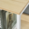 Chest of Drawers with 4 Fabric Bins White - Image 7
