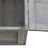 Tortoise House with Mesh Roof, Small Pet Reptile Wooden House, Grey - Image 7