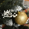 5FT Artificial SnowDipped Christmas Tree White Berries Star Topper Branch Green - Image 7
