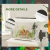 PawHut 27L Glass Fish Tank with Filter System, LED Light, Water Pump, White - Image 8